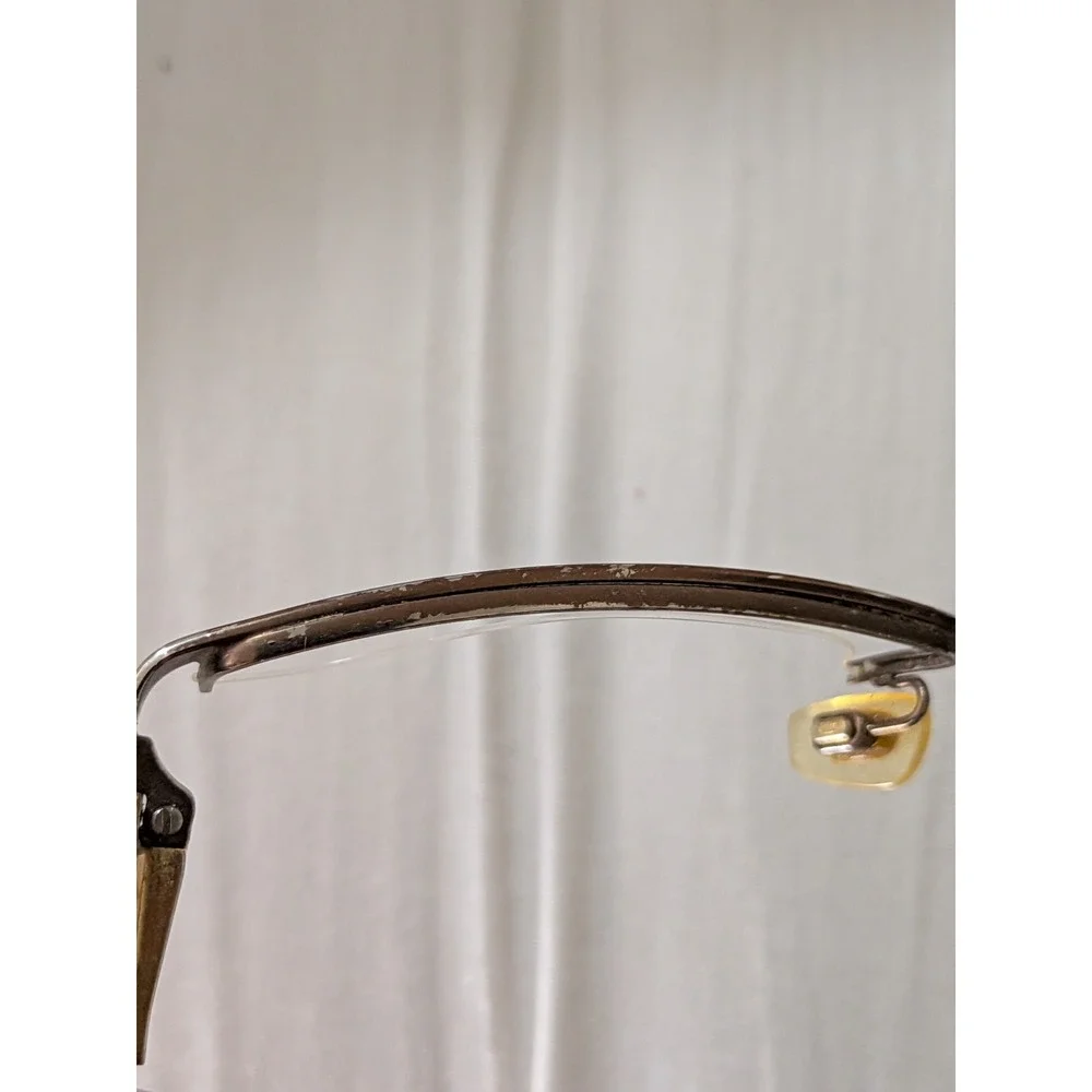 Burberry Eyeglasses B 1006 1012 Frames Only Half Rim Brown‎ Women 52-18-140